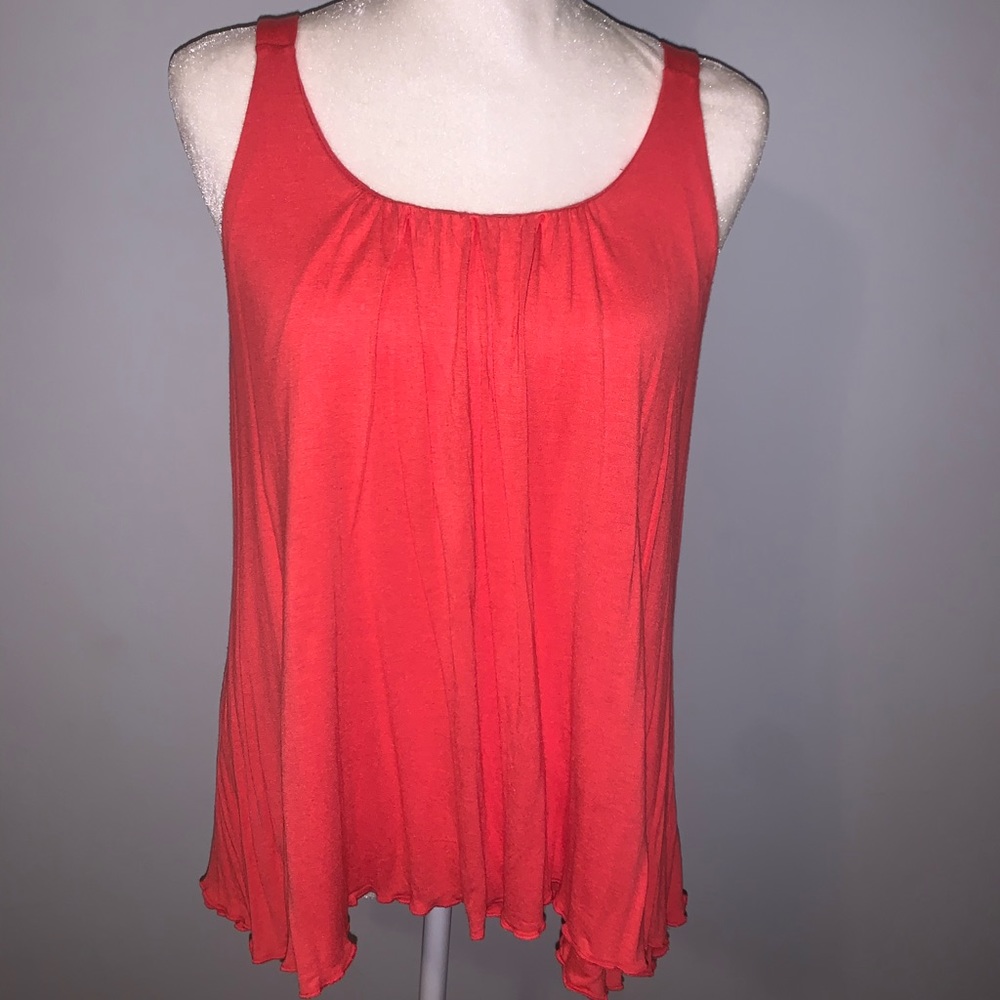 Ann Taylor Loft Outlet Coral Stretch Tank Large